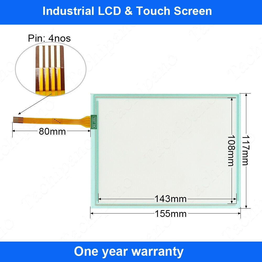 Plastic Case Cover for Yaskawa NX100 JZRCR-NPP01B-1 +Touch Screen +Film +Display
