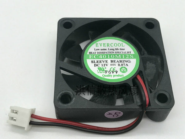 EverCool EC4010M12S 40mm x 10mm Sleeve Fan 2Wire 12V 0.07A