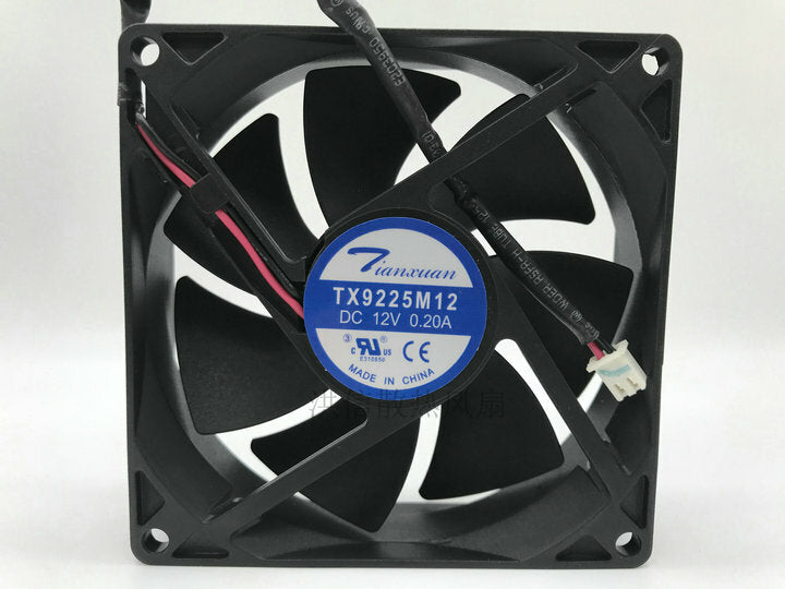 Tianxuan TX9225M12 12V 0.20A 9CM 9025 2-wire power supply cooling fan