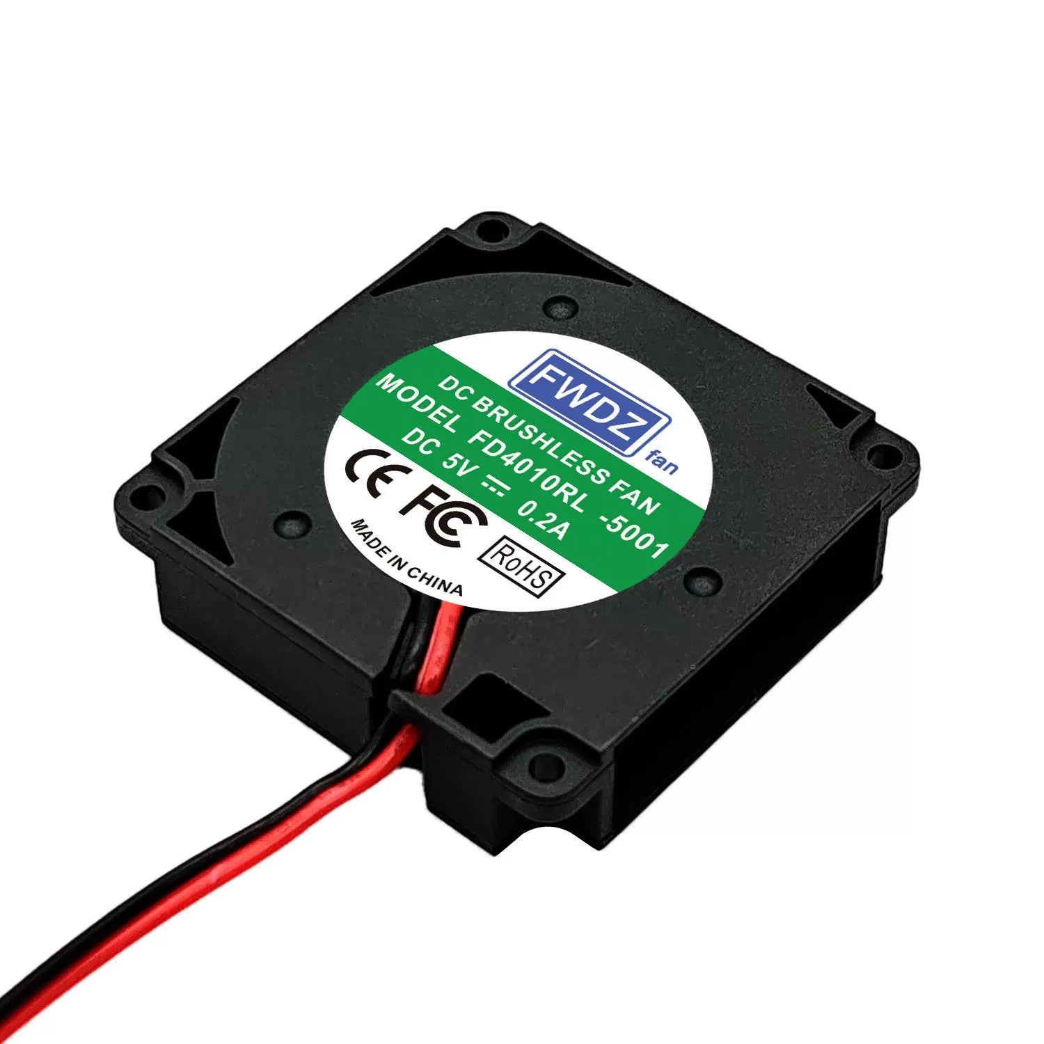 1PCS FWDZ Model FD4010RL-5001 5VDC 0.2A 2-wire cooling fan
