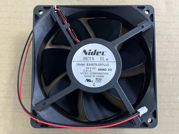 1pcs NIDEC B34978-55FUJ2 12CM 12038 24V 0.41A Inverter Fan