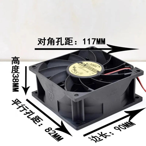 ADDA fan AD0924HB-F99DS 9038 9CM 24V 0.55A frequency converter cooling fan