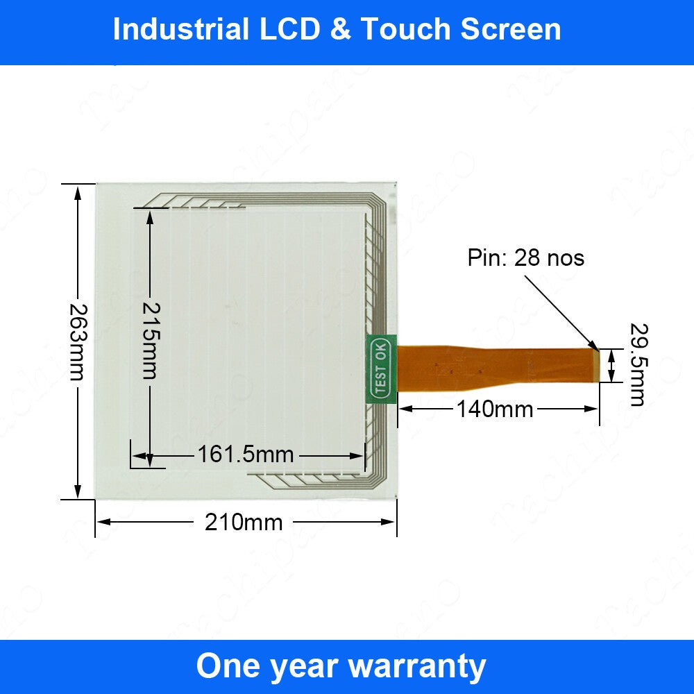 Touch Screen for EZ-T10C-F EZ-T10C-FH EZ-T10C-FS EZ-T10C-FD Panel Glass