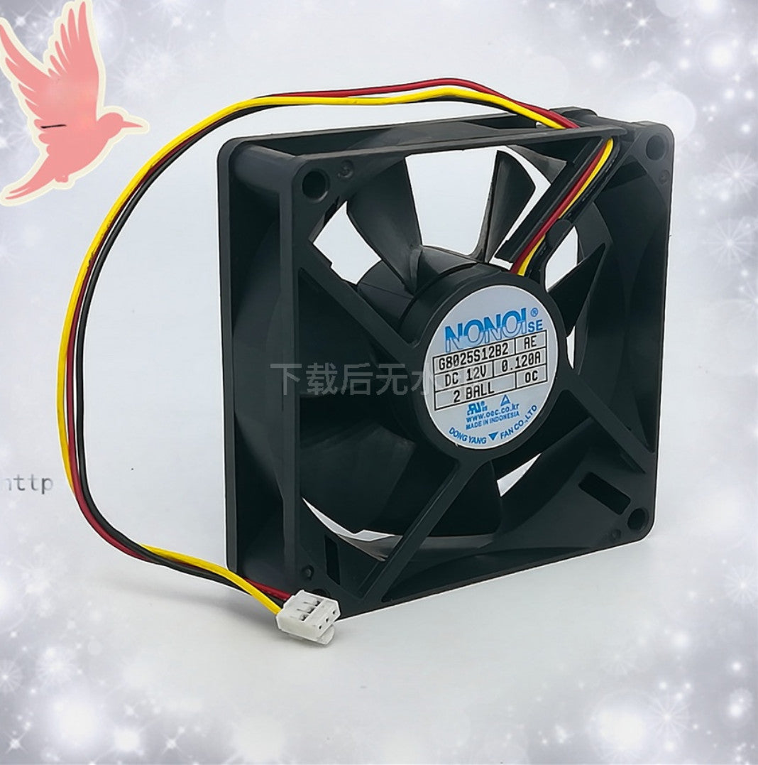 NONOISE G8025S12B2 AE DC12V 0.12A 8025 8cm Cooling Fan