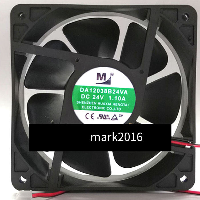 DA12038B24VA 24V 1.1A 12038 12cm 120X120X38mm 2-Wire Server Square Fan