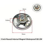 3 Inch 4Ω 8Ω 16Ohm 1W 2W 3W 5W 10W 20W Full-range Speaker Loudspeaker Waterproof