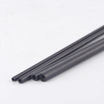 Carbon Fiber Rod Dia 2mm - 6mm Hollow Round Tube Bar Shaft For RC Airplane black
