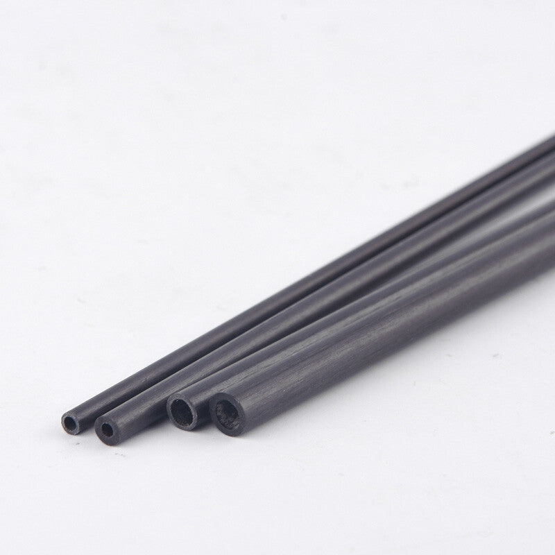 Carbon Fiber Rod Dia 2mm - 6mm Hollow Round Tube Bar Shaft For RC Airplane black