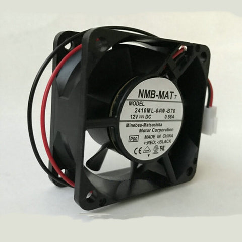 NMB-MAT 60*60*25MM 2410ML-04W-B70 DC12V 0.58A 6CM 2Pin Cooling Fan