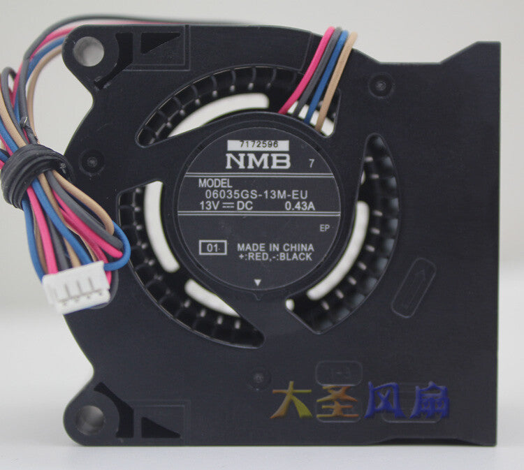 NMB 06035GS-13M-EU DC 13V 0.43A 4-wire turbo cooling fan