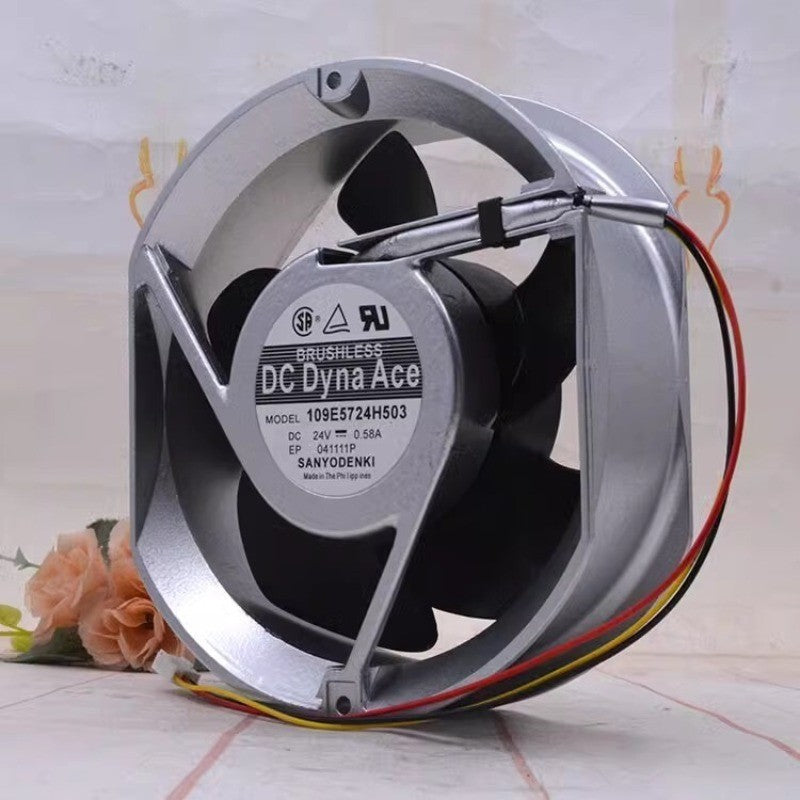 SANYO 109E5724H503 DC24V 0.58A 172*150*51MM 17CM Aluminum Frame Fan