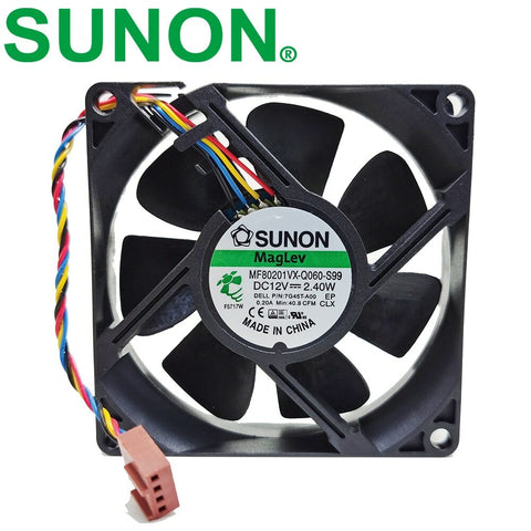 Sunon MF80201VX-Q060-S99 8020 12V 2.63W 40.8CFM 0.219A cooling fan