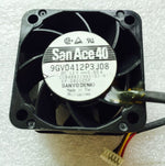 Sanyo 9GV0412P3J08 DC12V 0.60A 4cm 4028 4-wire cooling fan