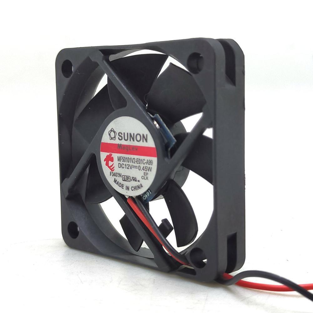 For Sunon 12V/24V 3D Printer Magnetic Suspension Bearing 5010 50mm Cooling Fan