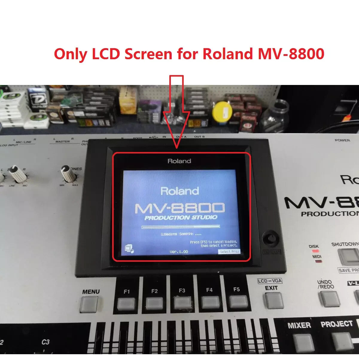Original LCD Fit For Roland MV-8800 Production Studio Display Screen Repair