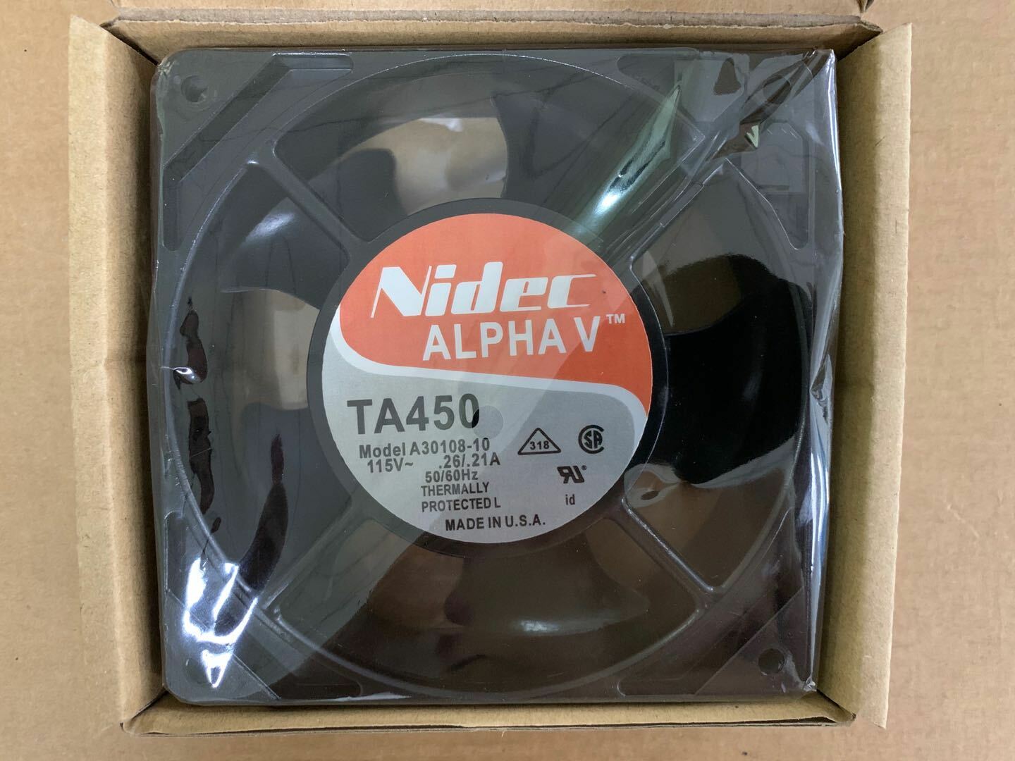 new fan freeship TA450 A30108-10 NIDEC 115V 0.26A/.21 12038 12CM