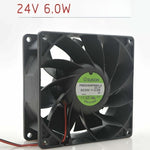 SUNON PMD2409PMB3-A 9038 24V 6W 2-wire inverter cooling fan
