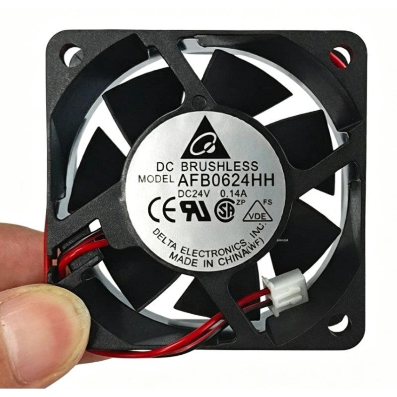 1 Pc. New AFB0624HH Inverter Cooling Fan 6025 DC24V 0.14A 6CM 2Pin
