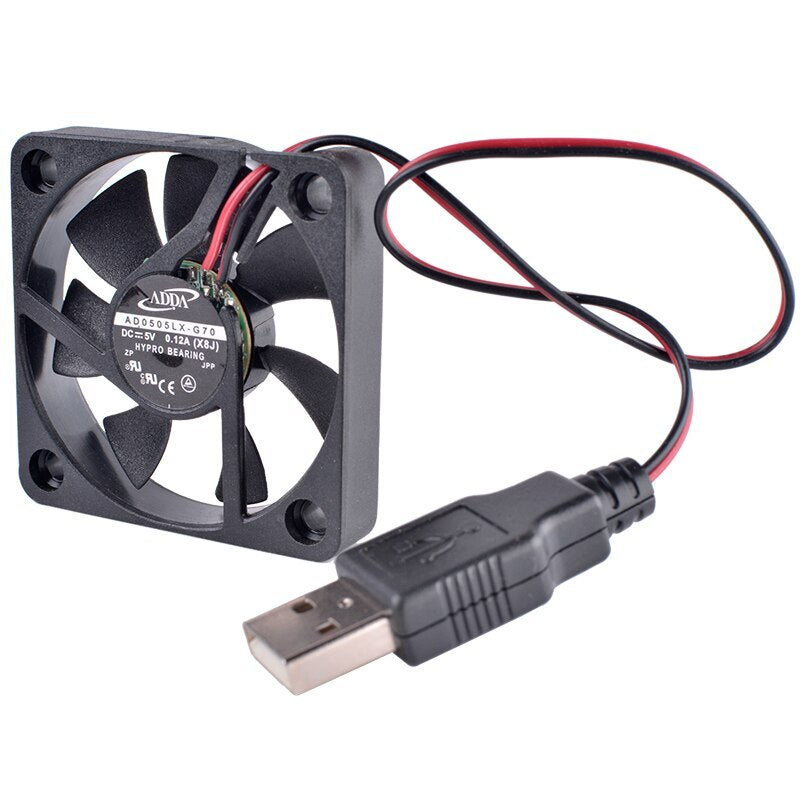 AD0505LX-G70 5cm 50mm fan 50x50x10mm DC5V 0.12A Mini ultra-thin cooling fan