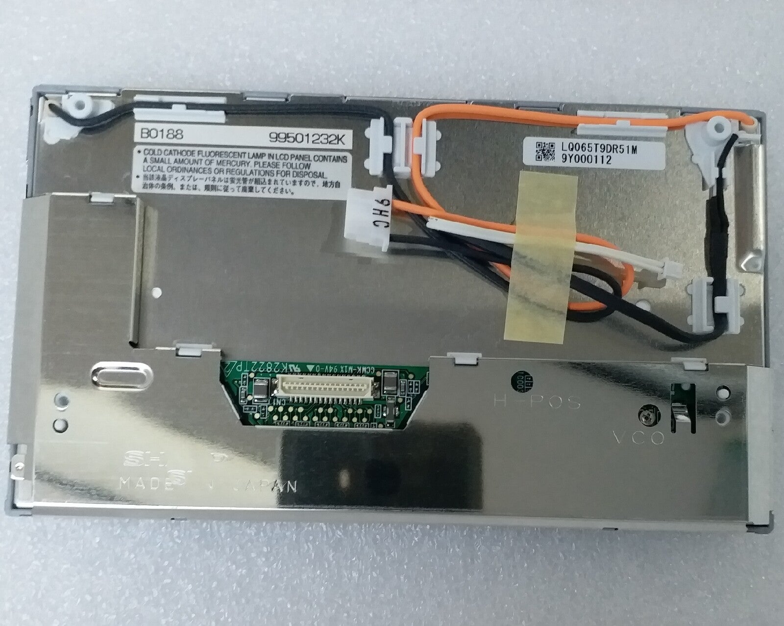 6.5" LCD for Cayenne PCM2,BMW CCC E60 E90 E63 E65 LQ065T9DR51U LQ065T9DR52U