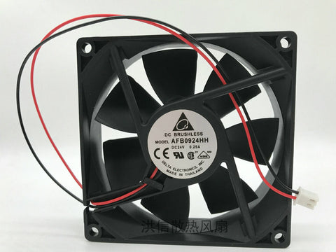 1 PCS DELTA FAN AFB0924HH DC24V 0.25A 9025 9CM 2 PIN
