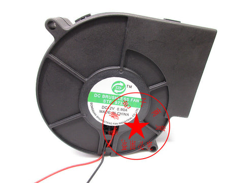 STF 9733H DC 12V 0.90A 9733 2-wires cooling fan 97x97x33MM
