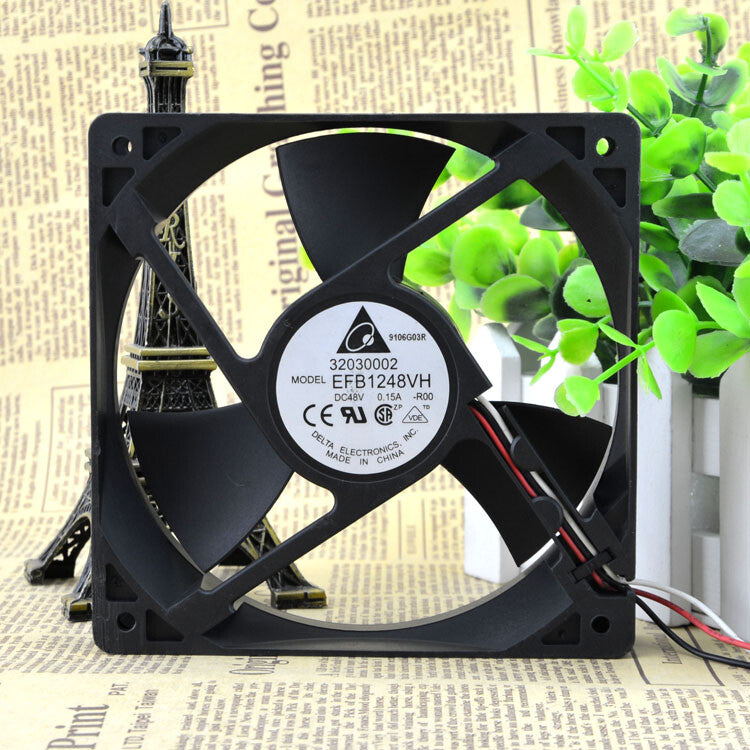 Delta EFB1248VH-R00 12025 48V 0.15A 4-pin dual ball switch PWM fan