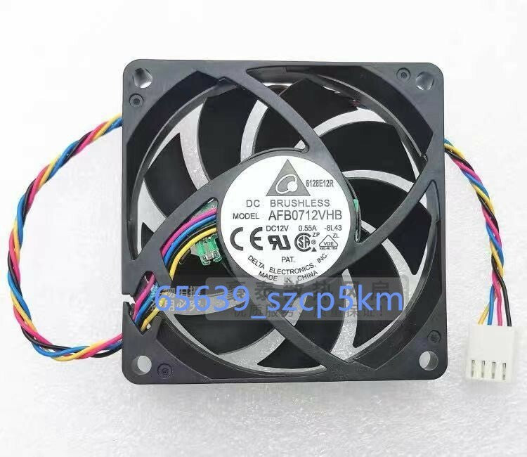 Delta DC Brushless AFB0712VHB 0.55A 4-Pin 70x70x15mm CPU Cooling Fan