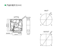 ME92251V1-000U-A99 New For SUNON 9225 9025 12V 9cm Chassis Cooling Fan