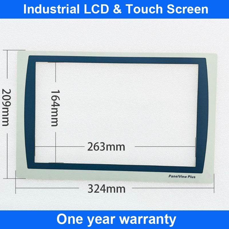 Touch Screen Panel Glass PanelView Plus 7 2711P-T12W22D9P + Overlay Film