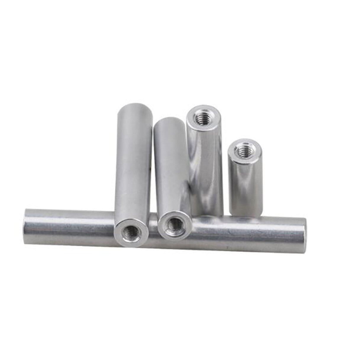 M3 Aluminum Column Round Threaded Sleeve Stud Standoff Nut Connector / OD 6mm