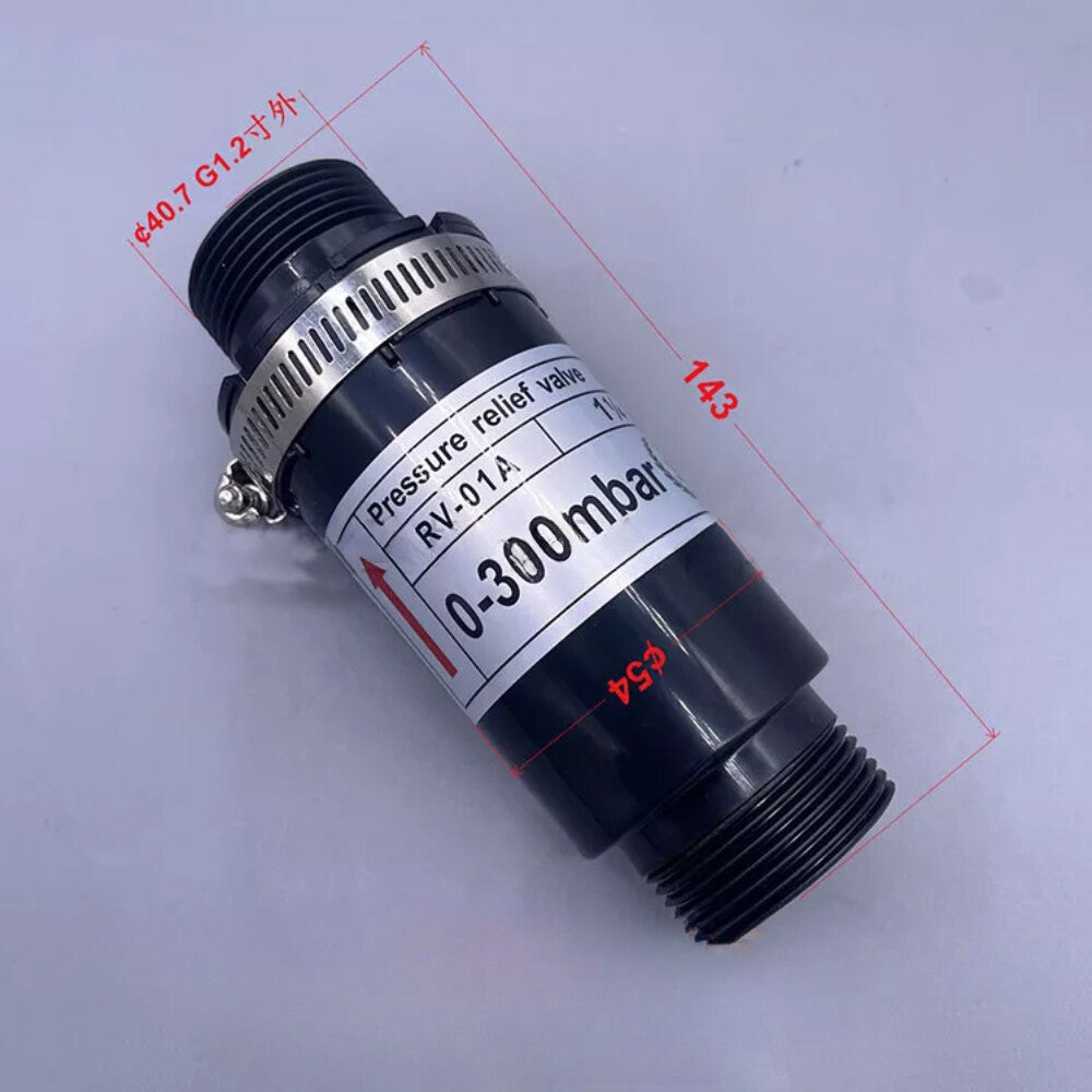 1pc NEW RV-01A 0-300mbar Plastic air pressure relief valve