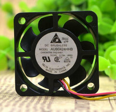 Original Delta AUB0424HHB 4015 40*40*15MM 4CM DC 24V 0.13A 3-line Cooling Fan