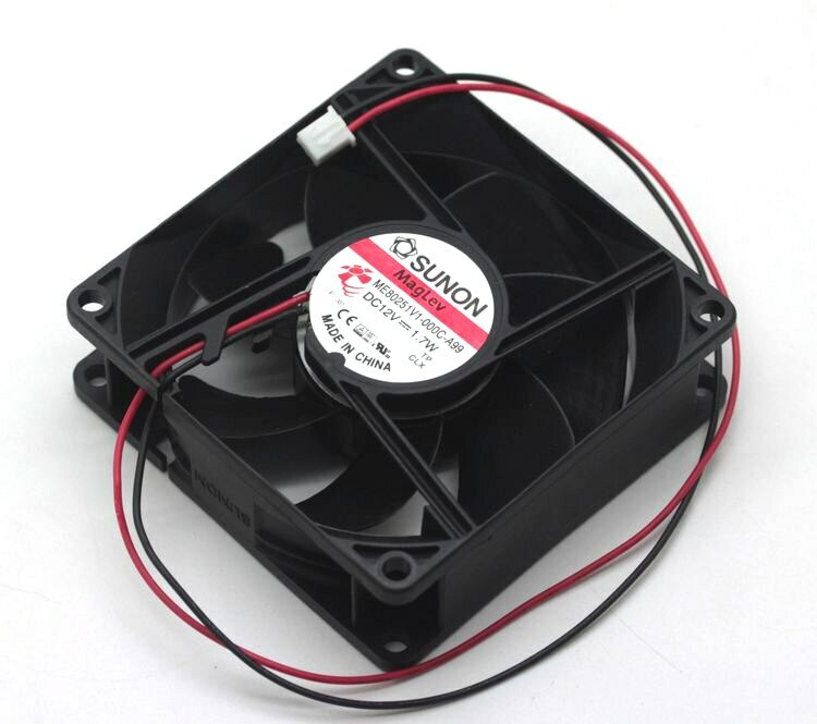 For Sunon ME80251V1-000C-A99 12V 1.7W 8CM 8025 silent cooling fan