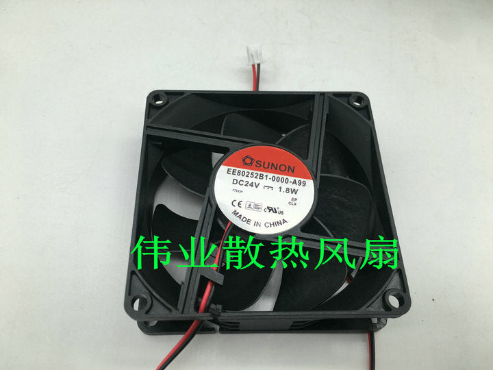 1PCS EE80252B1-0000-A99 fan 80*80*25mm 24V 1.8W 2pin