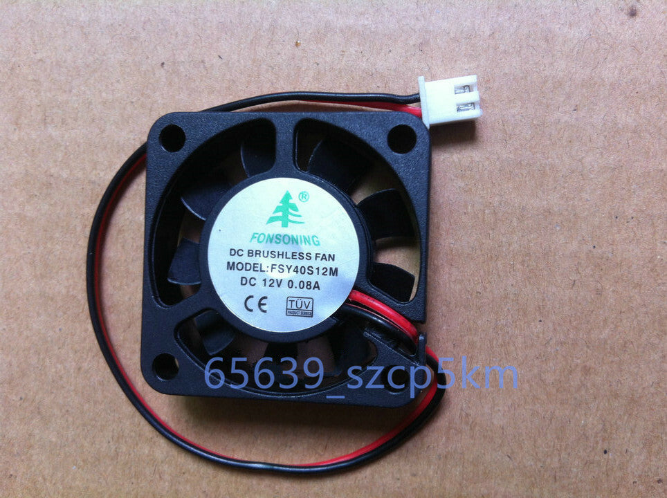 FSY40S12M 40*40*10MM 12V 0.08A 2Pin Quiet Cooling Fan Replace FSY40S12L