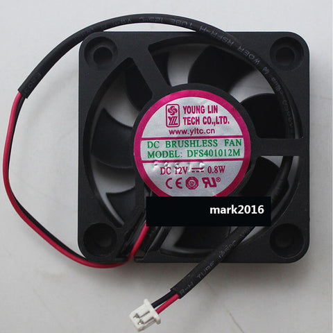 YOUNG LIN 4010 DC12V 0.8W DFS401012M 4cm fan 2pin