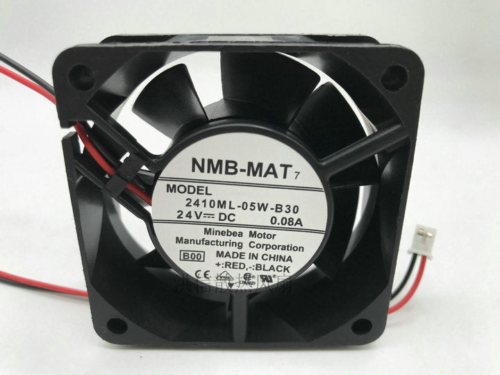 NMB 6025 6CM 2410ML-05W-B30 24V 0.08A inverter cooling fan