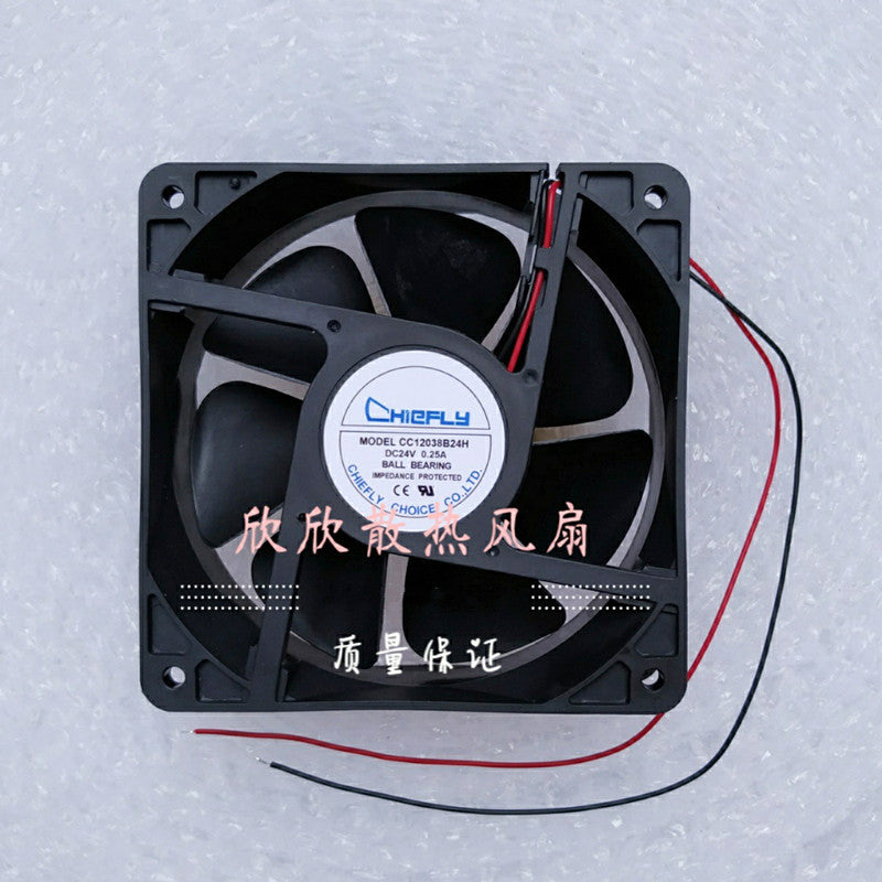 CHIEFLY CC12038B24H 24V 0.25A 12CM 12038 2-wire cooling fan