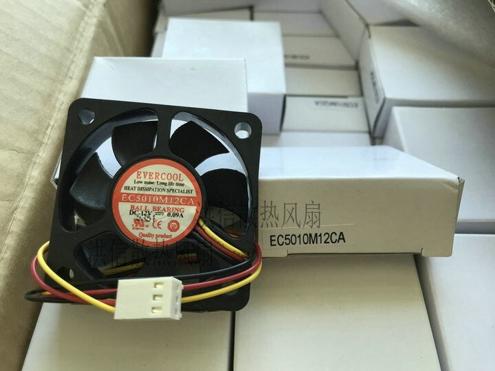 EVERCOOL EC5010M12CA DC12V 0.09A 50mm mute CPU fan 3pin