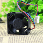 DC Brushless EFB0412VHD Fan 12V 0.18A With Connector & 3 Leads Black Blue & Red