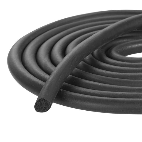 10 meters 7mm/0.28" Dia Round EPDM Foam Rubber Weather Seal Strip