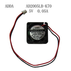 ADDA Ball Bearing MINI DC fan AD2005LB-K70 5V 0.05A 20x20x6mm