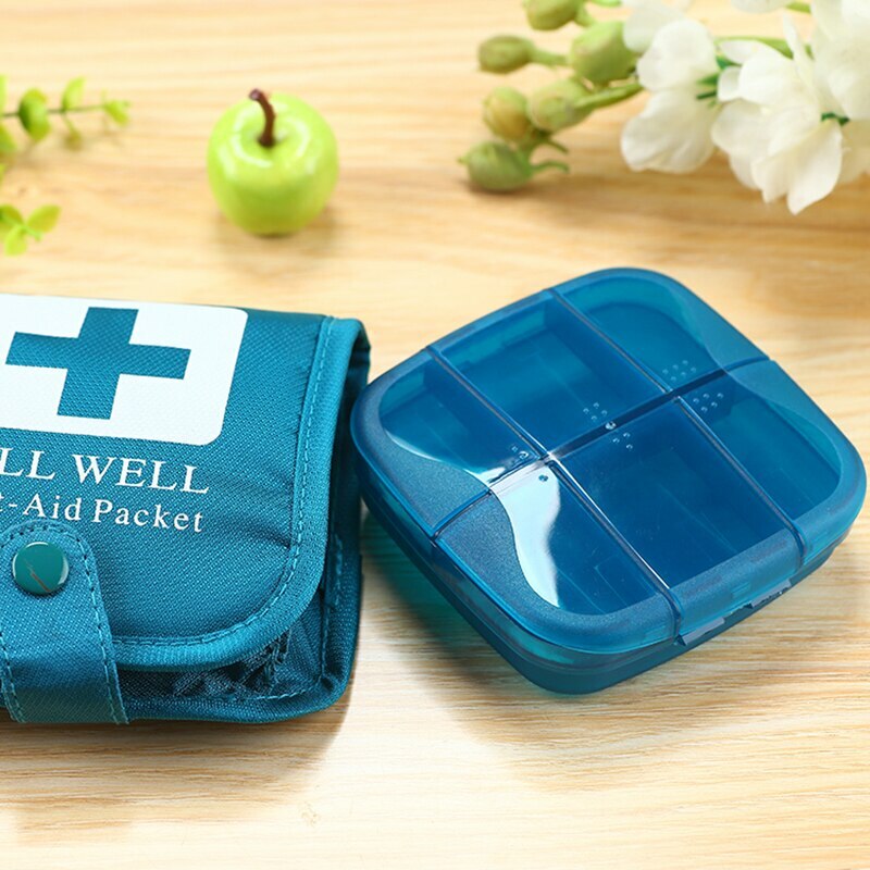 7 grids medicine box First Aid kit Medical Box Storage Medicine Package Pill box