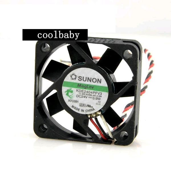 1pc SUNON KDE2404PFV3 fan 24V 0.9W 4010 3pin