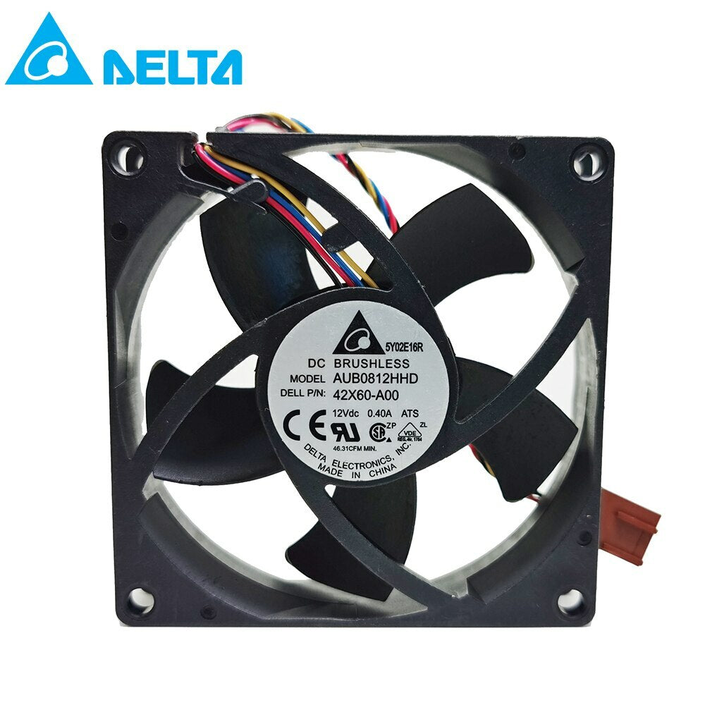 AUB0812HHD 8cm 80mm 80x80x20mm 8020 DC12V 0.40A for Dell chassis CPU cooling fan