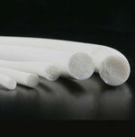 Dia1-20mm Silicone Rubber Foamed Seal Strip Round Sponge Cord Sealing Waterproof