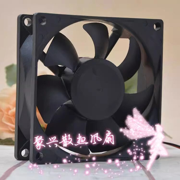 SNOWFAN Y-Y8025H12S 12V 0.51A 8025 8cm 2-Wire Cooling Fan