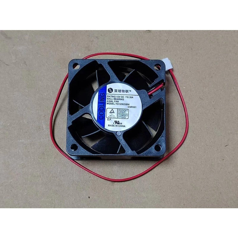 1PCS YD120625BH DC12V 0.38A 6cm 6025 Cooling Fan