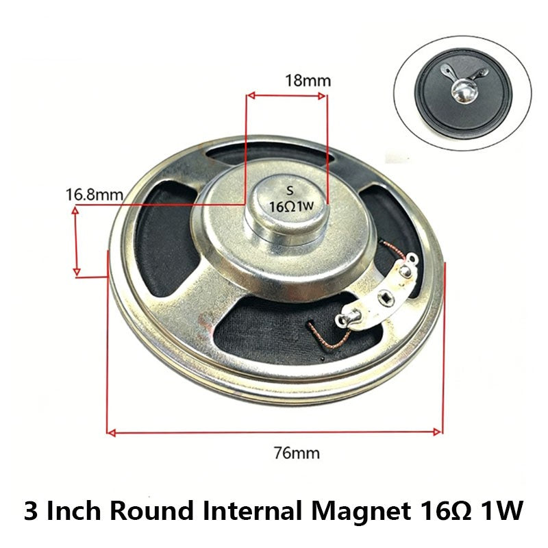3 Inch 4Ω 8Ω 16Ohm 1W 2W 3W 5W 10W 20W Full-range Speaker Loudspeaker Waterproof